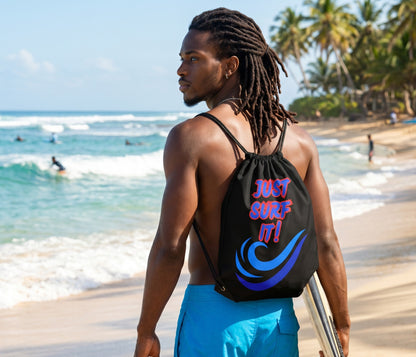 JUST SURF IT! - BEACH FREAK© Drawstring Bag