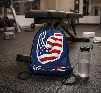 JACKED™ 'FLEX' USA Drawstring Bag