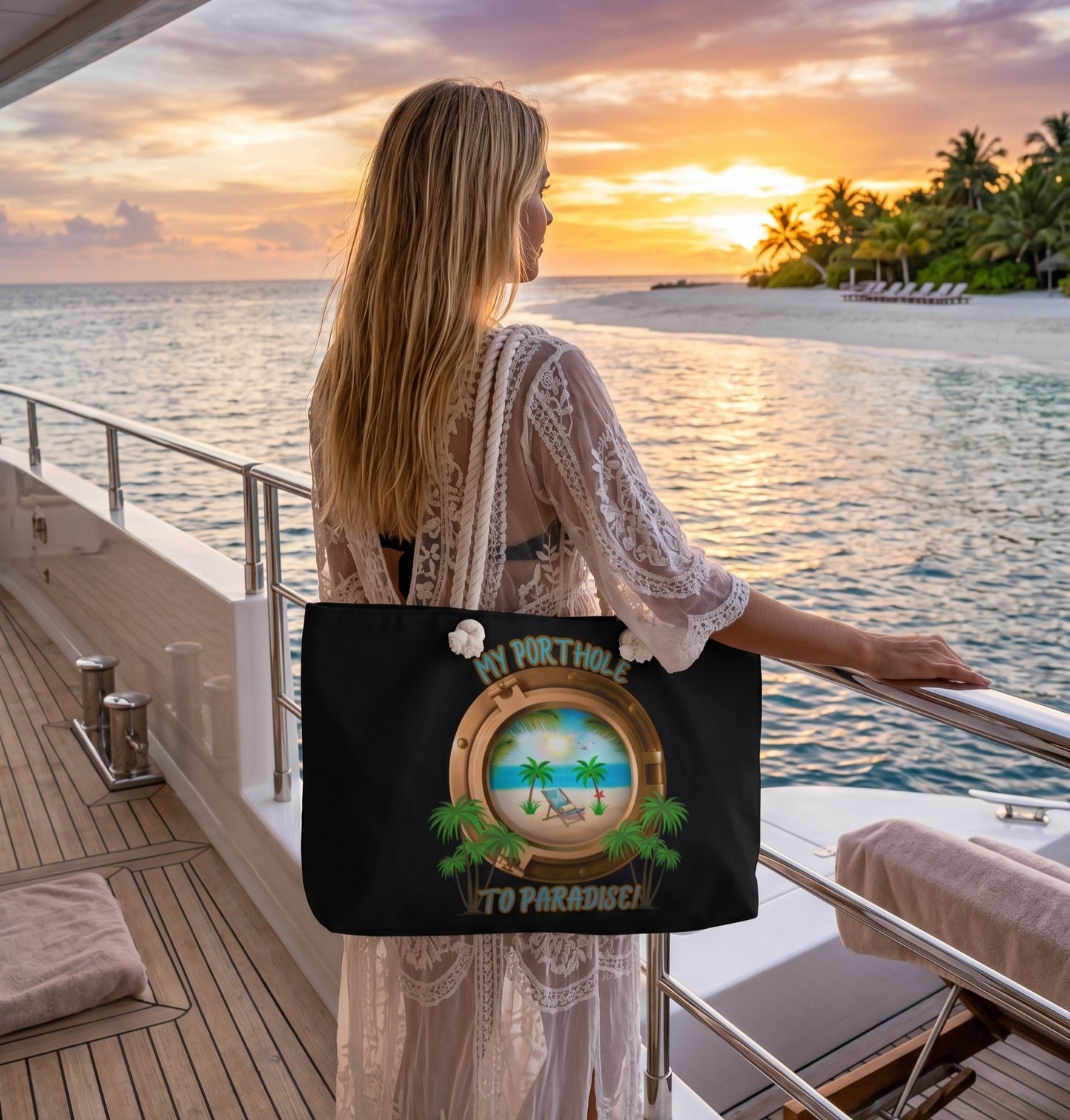 MY PORTHOLE TO PARADISE - BEACH FREAK© Weekender Bag