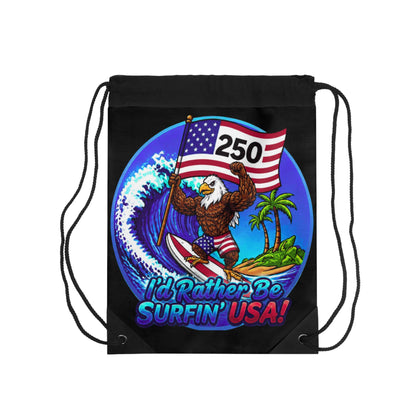 SURFIN' USA BALD EAGLE 250 LIMITED EDITION - BEACH FREAK© Drawstring Bag