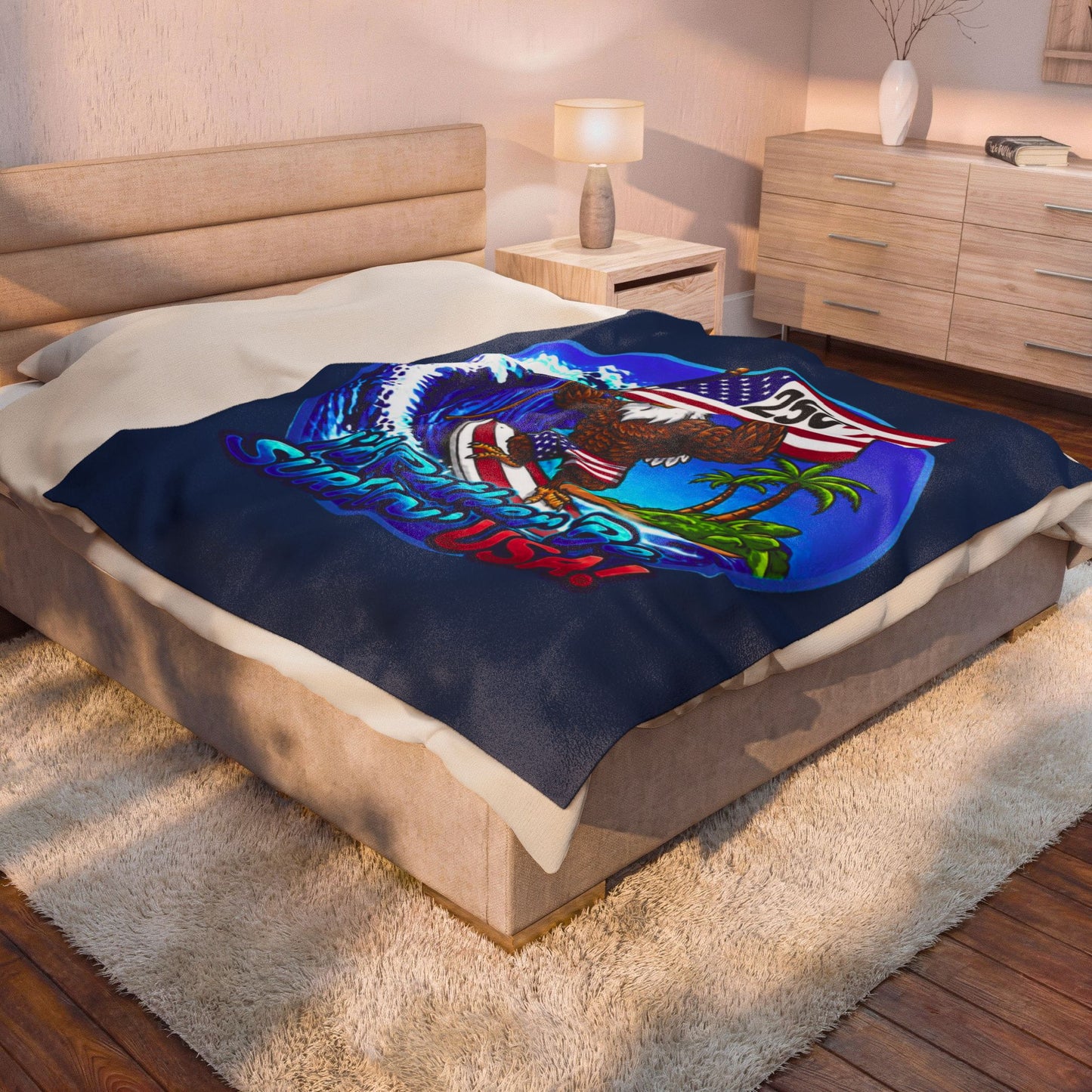SURFIN' USA FREEDOM 250 LIMITED EDITION - BEACH FREAK© Plush Blanket