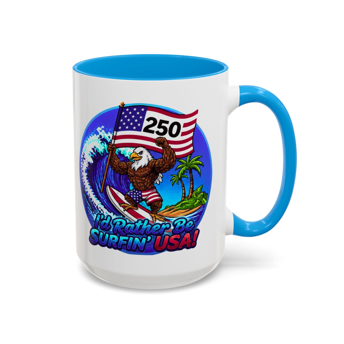 Copy of SURFIN' USA BALD EAGLE '250' LIMITED EDITION - BEACH FREAK© 15 OZ. MUG