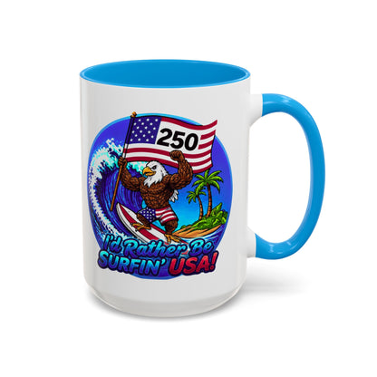 Copy of SURFIN' USA BALD EAGLE '250' LIMITED EDITION - BEACH FREAK© 15 OZ. MUG