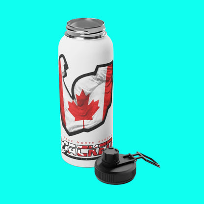 JACKED™ CANADA 'GET FLEXED' Stainless Steel SPORT Water Bottle