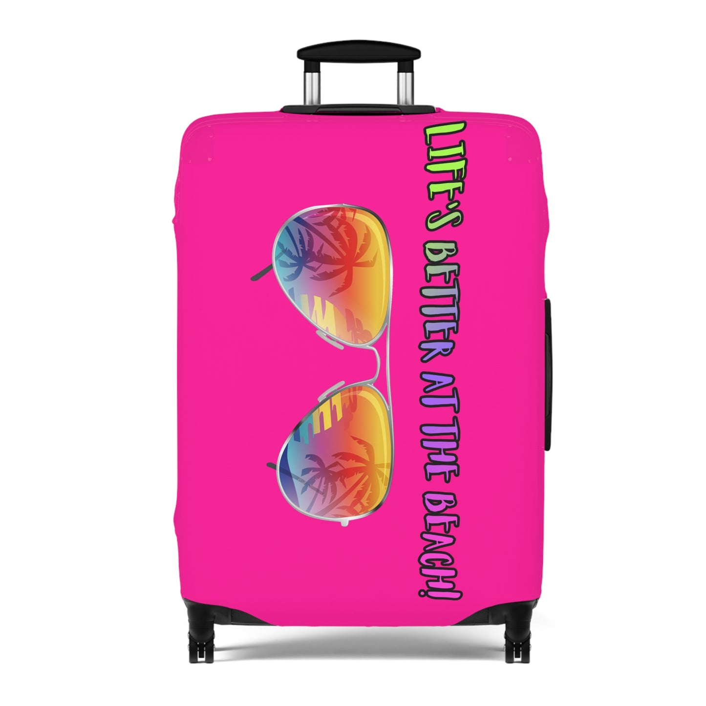 LIFE'S BETTER AT THE BEACH LUGGAGE COVER BY BEACH FREAK©