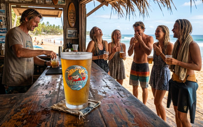 STAY SALTY - BEACH FREAK© Frosted Pint Glass