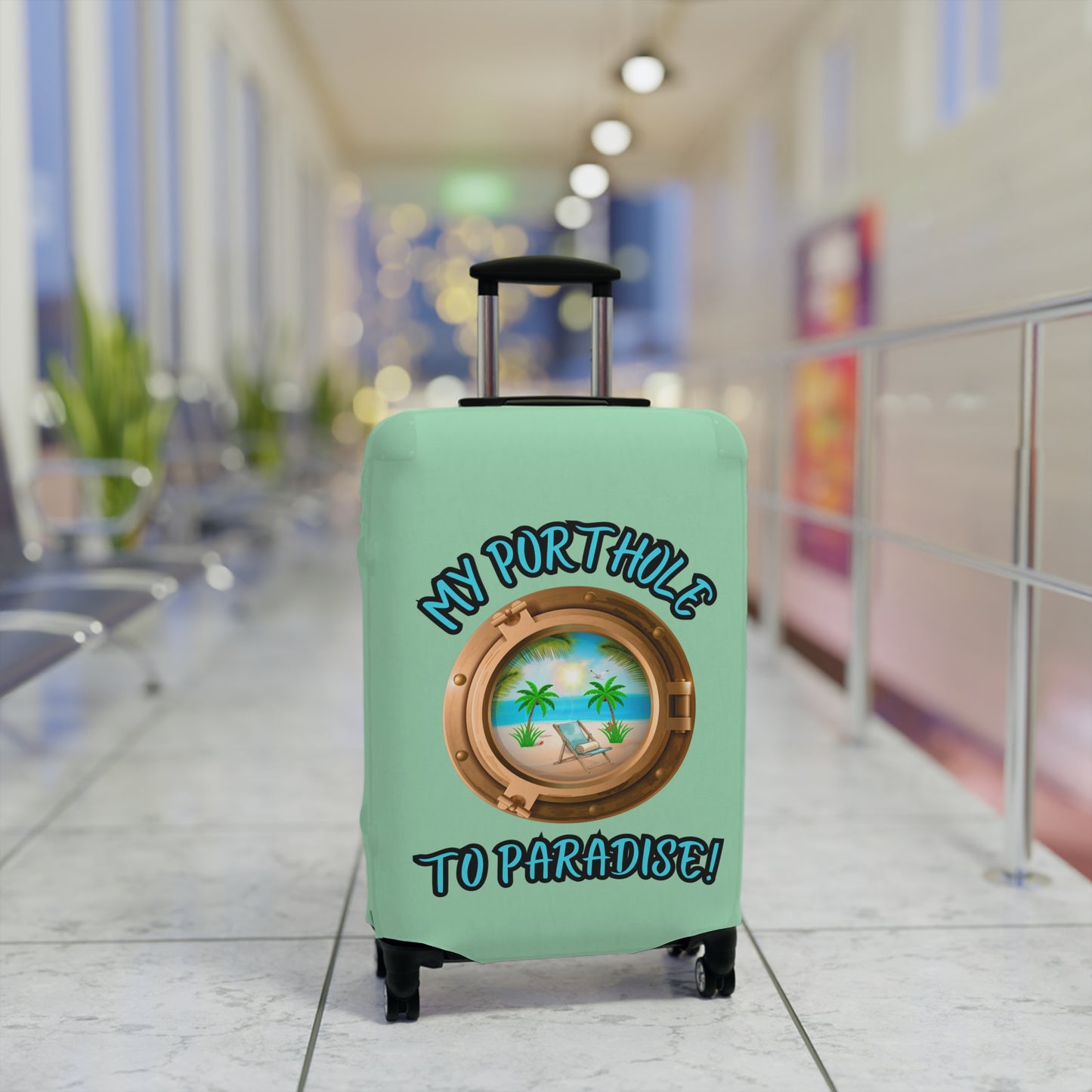 MY PORTHOLE TO PARADISE! LUGGAGE COVER BY BEACH FREAK©