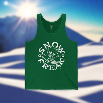 WHITE SNOW FREAK© JERSEY TANK