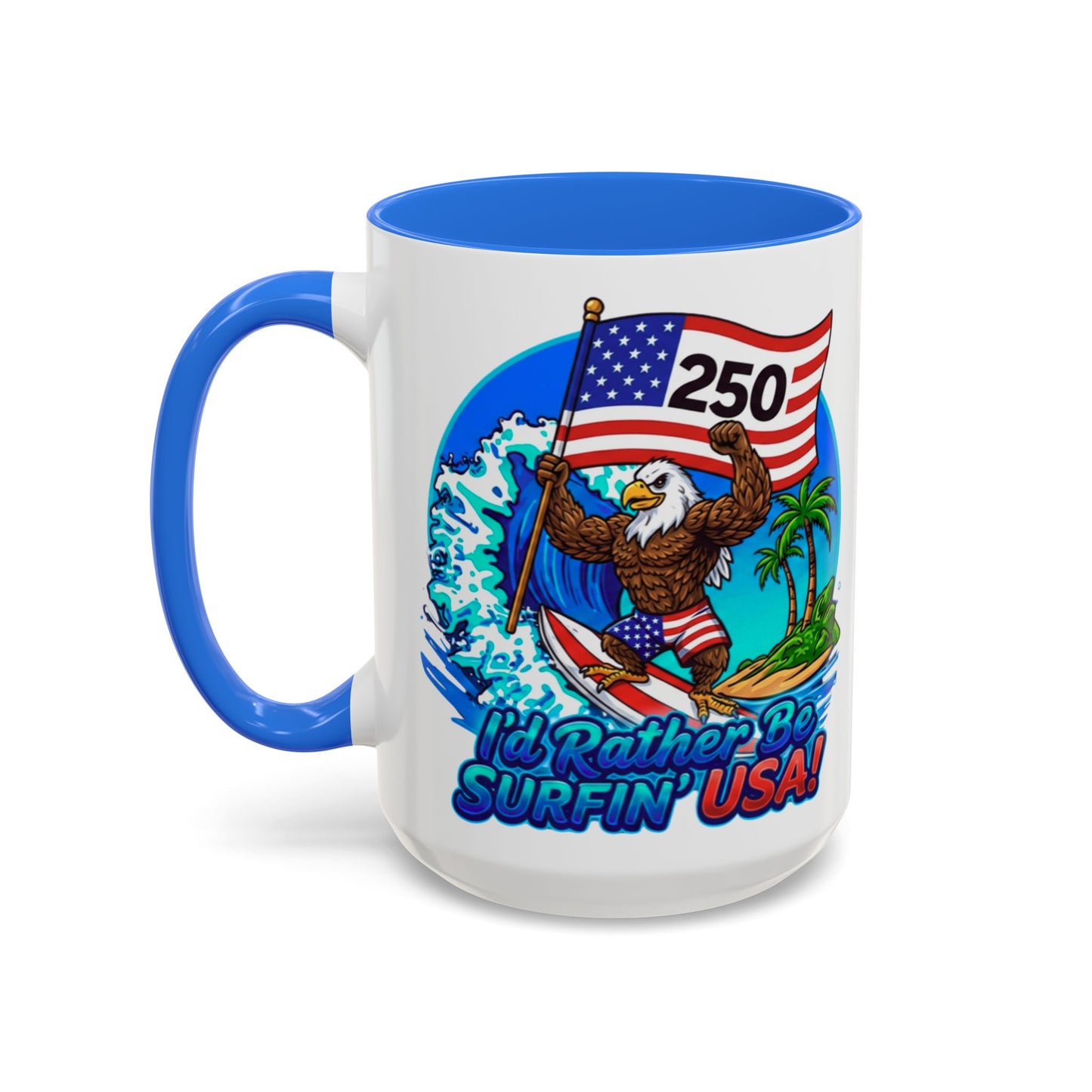 SURFIN' USA BALD EAGLE '250' LIMITED EDITION - BEACH FREAK© 15 OZ. MUG
