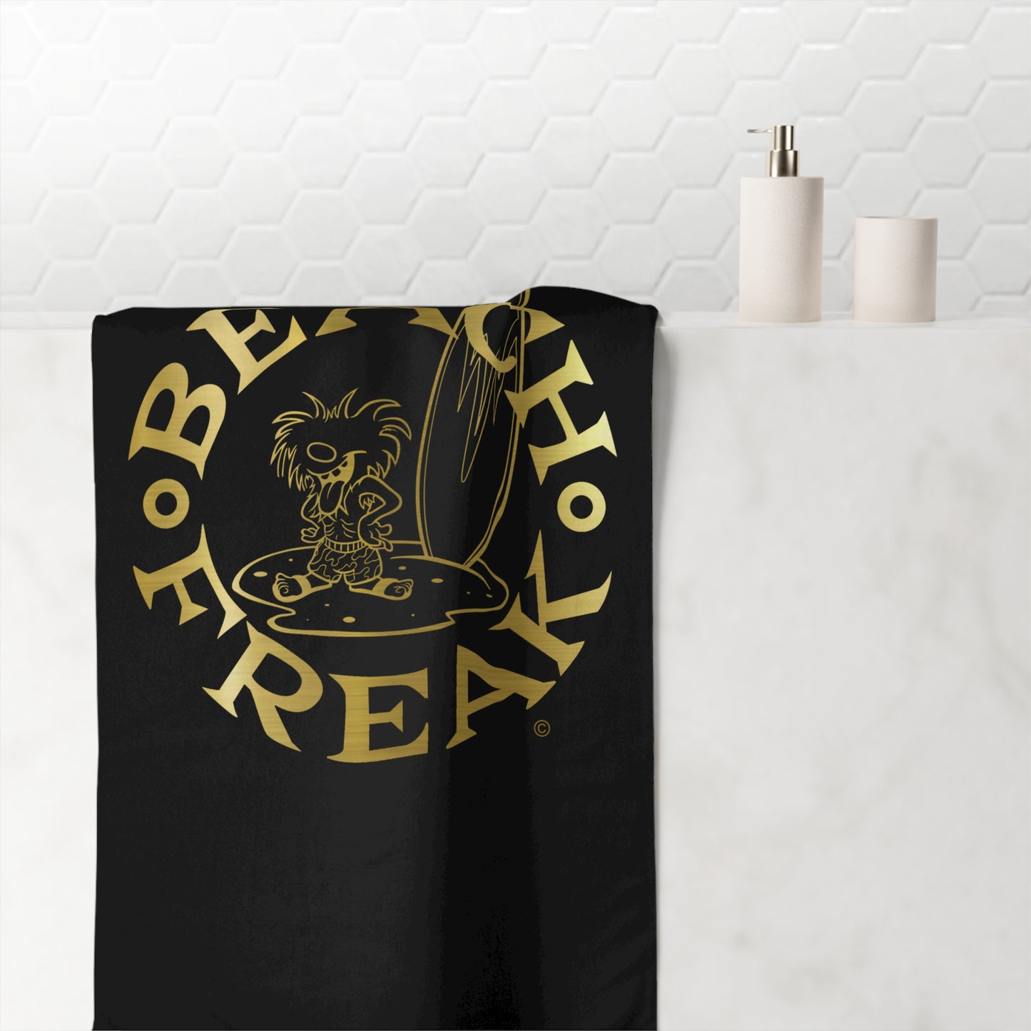 GOLD BEACH FREAK© Mink-Cotton Towel