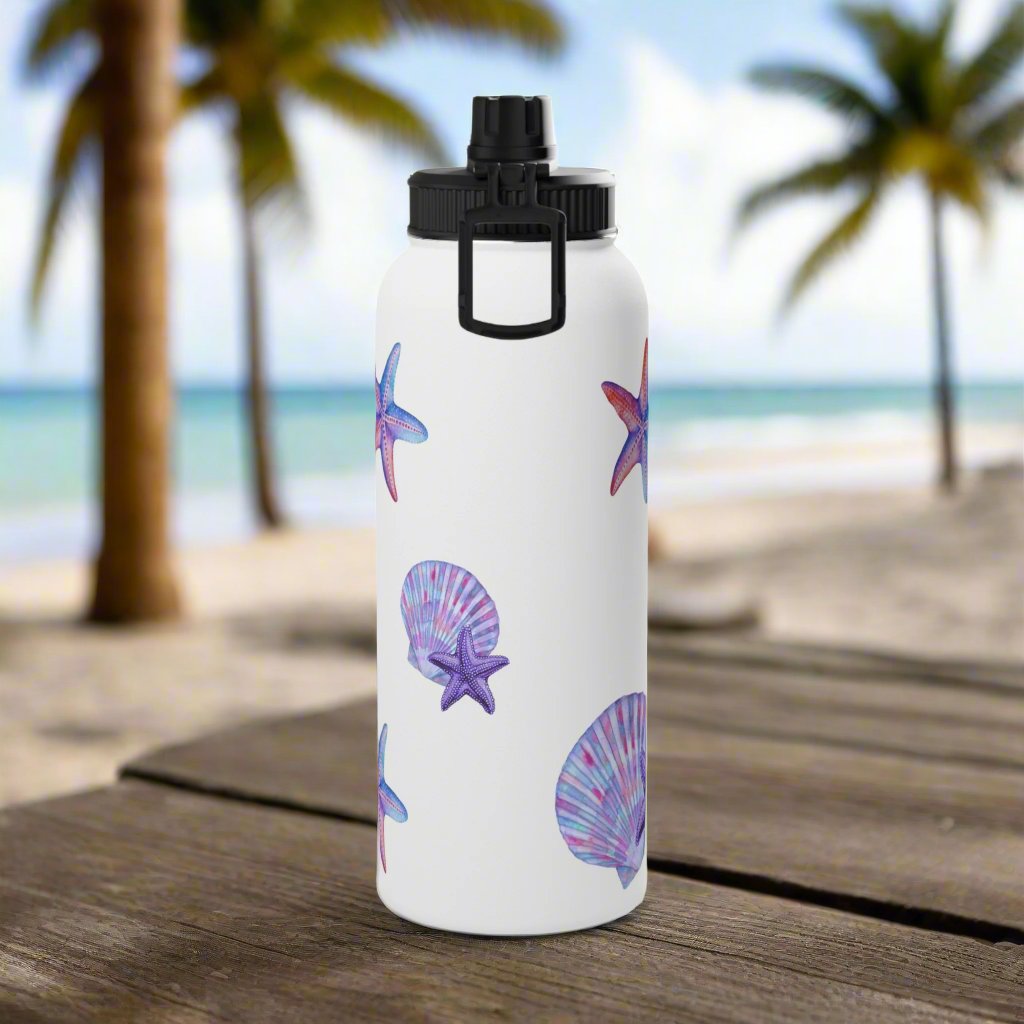 Purple BEACH FREAK© Stainless Steel sport Water Bottle