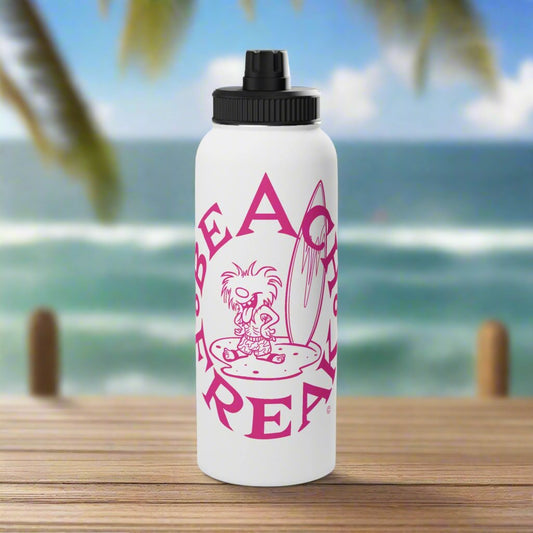 PINK BEACH FREAK© Stainless Steel SPORT Water Bottle