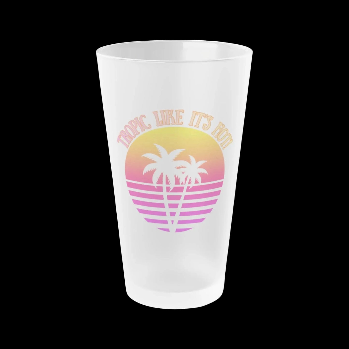 TROPIC LIKE IT'S HOT! - BEACH FREAK© Frosted Pint Glass