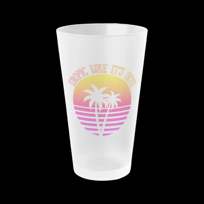TROPIC LIKE IT'S HOT! - BEACH FREAK© Frosted Pint Glass