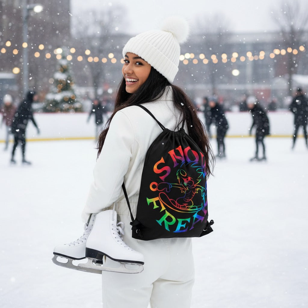 TIE-DYE SNOW FREAK© Drawstring Bag