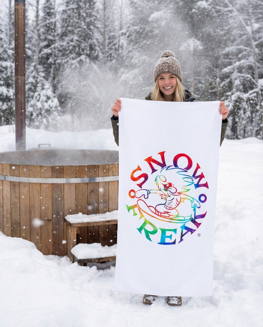 TIE-DYE SNOW FREAK© Mink-Cotton Towel