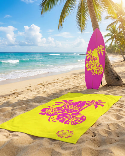 SURF VIBES -  BEACH FREAK© Mink-Cotton Towel