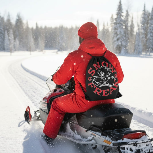 RED 'N' WHITE SNOW FREAK© Drawstring Bag