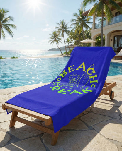 LIME 'N' YELLOW BEACH FREAK© Mink-Cotton Towel