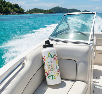 THE ISLANDER BEACH FREAK© Stainless Steel SPORT Water Bottle