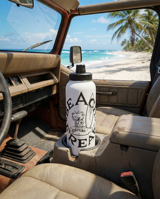 BLACK BEACH FREAK© Stainless Steel SPORT Water Bottle