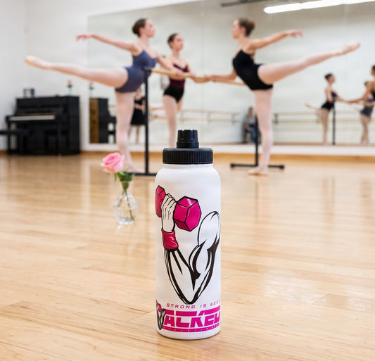 JACKED™ WOMEN'S 'GET FLEXED' Stainless Steel SPORT Water Bottle