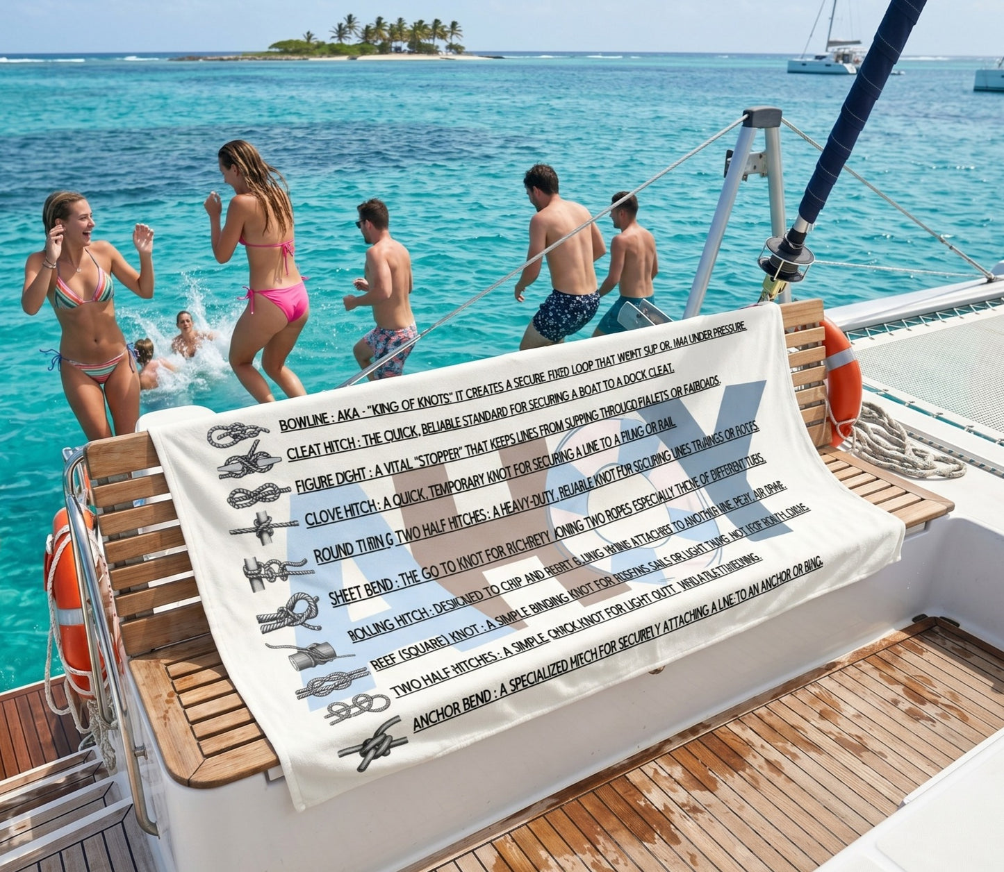 KNOTTY BY NATURE MUY GRANDE 36" X 72" - BEACH FREAK© MINK COTTON TOWEL