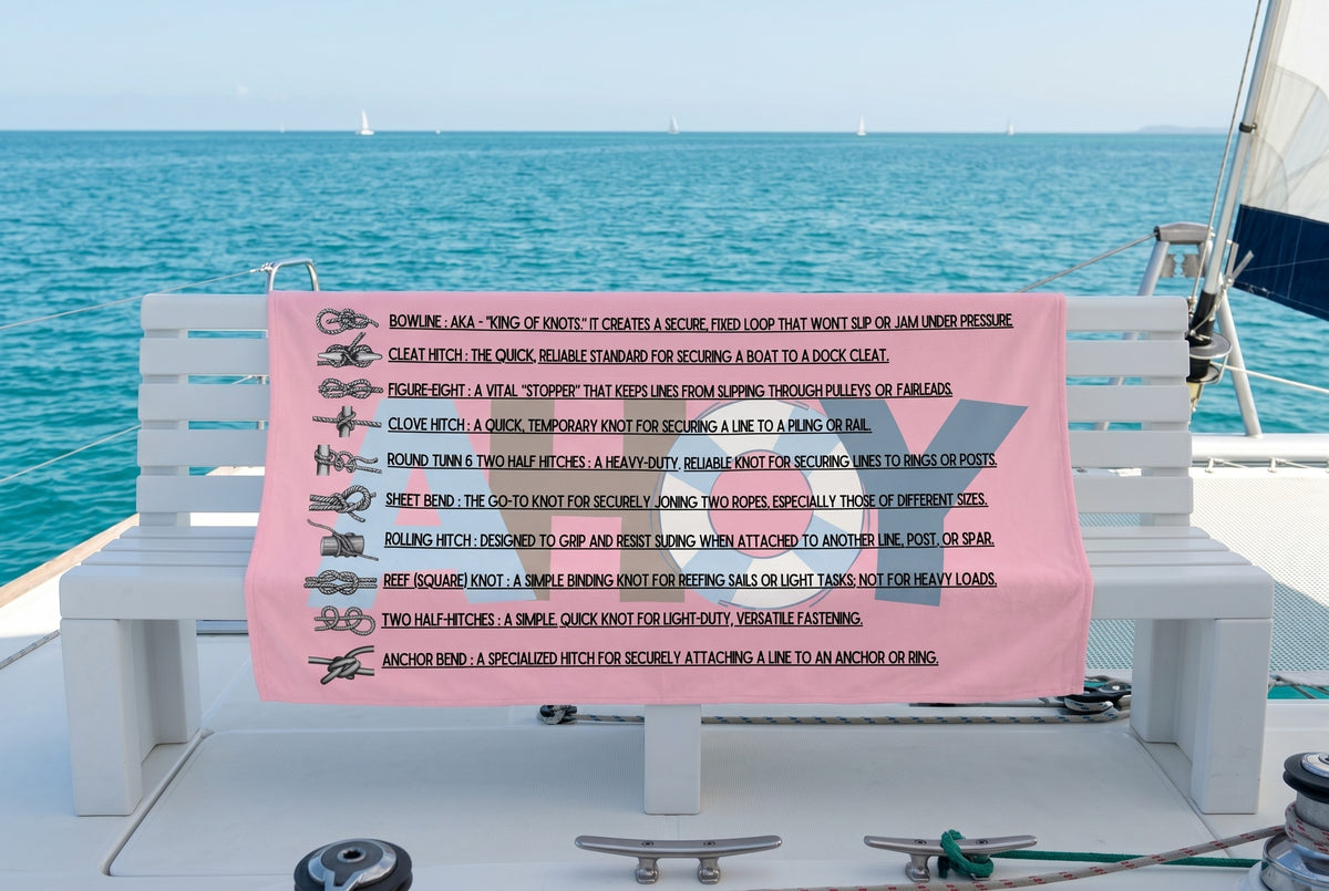 KNOTTY BY NATURE MUY GRANDE 36" X 72" - BEACH FREAK© MINK COTTON TOWEL
