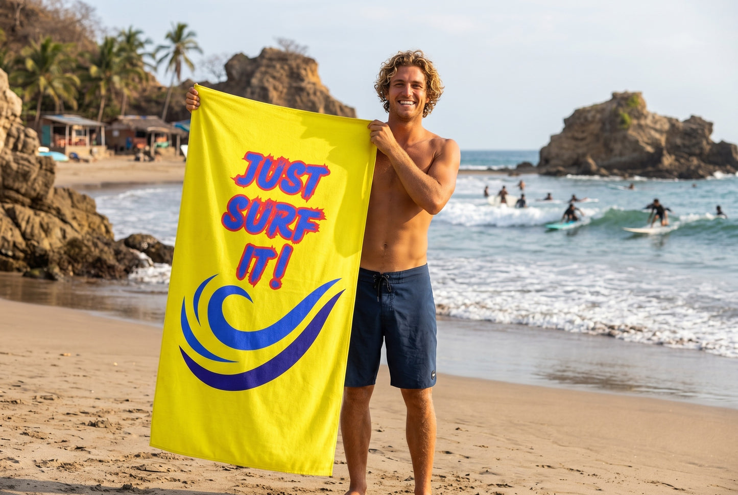 JUST SURF IT! - BEACH FREAK© Mink-Cotton Towel