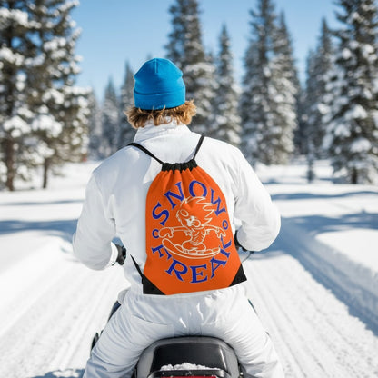 BLUE 'N' WHITE SNOW FREAK© Drawstring Bag