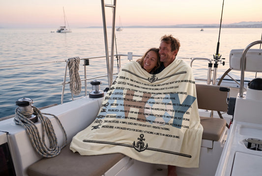 KNOTTY BY NATURE - BEACH FREAK© Velveteen Plush Blanket