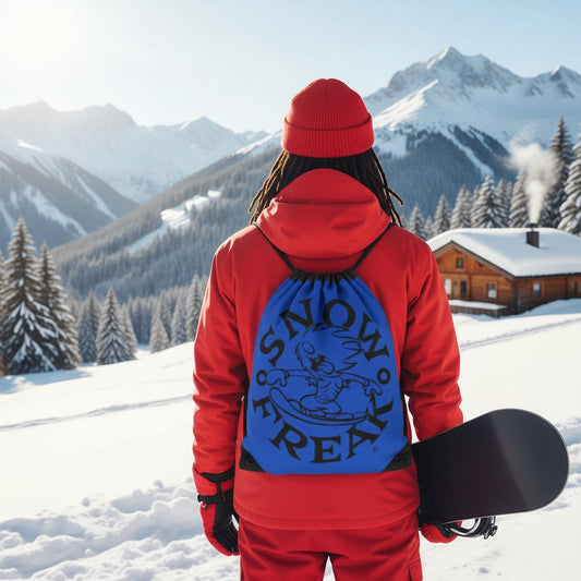 BLACK SNOW FREAK© Drawstring Bag