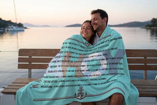 KNOTTY BY NATURE - BEACH FREAK© Velveteen Plush Blanket