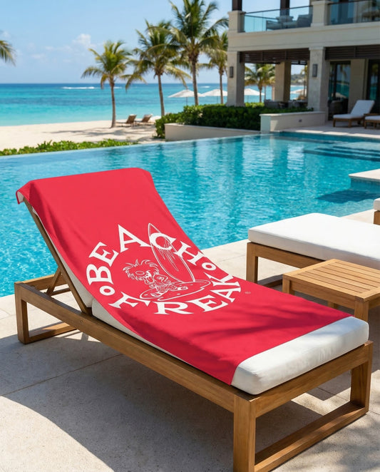WHITE BEACH FREAK© Mink-Cotton Towel