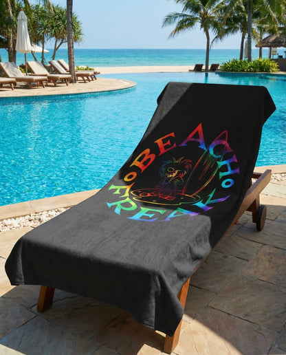 TIE-DYE BEACH FREAK© Mink-Cotton Towel