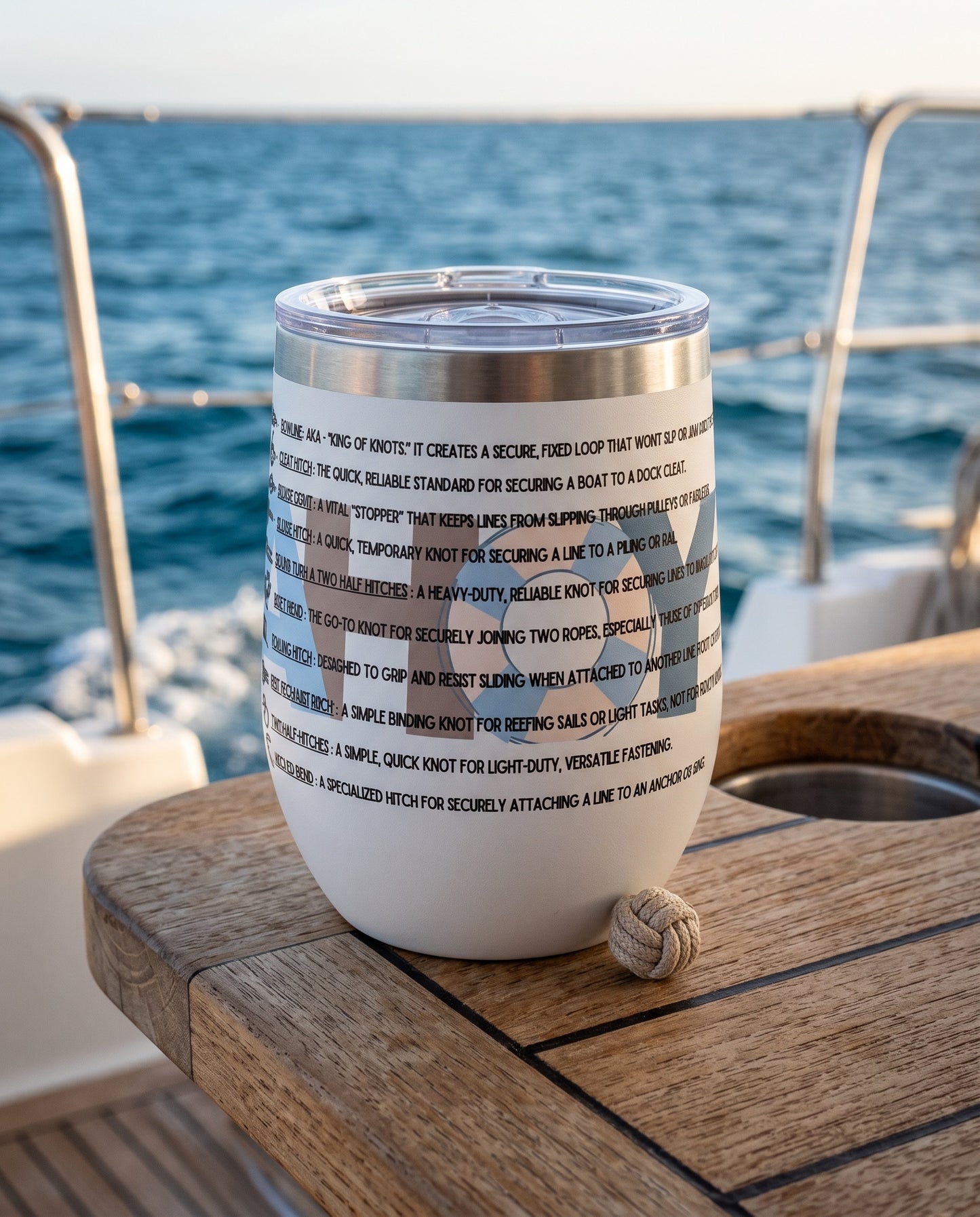 KNOTTY BY NATURE - BEACH FREAK© Chill Wine Tumbler