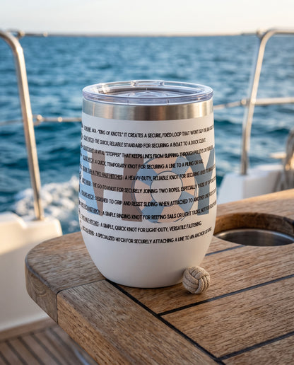 KNOTTY BY NATURE - BEACH FREAK© Chill Wine Tumbler
