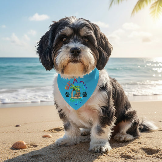 BEACH PUP© Pet Bandana Collar
