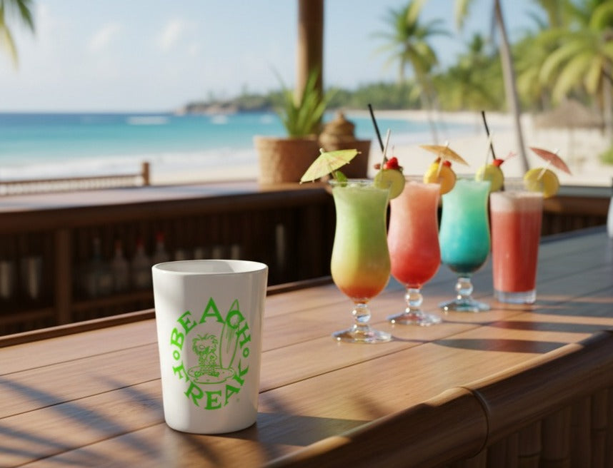 LIME BEACH FREAK© Ceramic Shot Glass