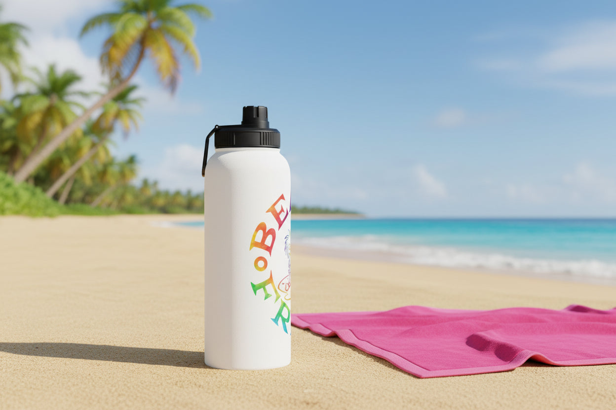 TIE-DYE BEACH FREAK© Stainless Steel SPORT Water Bottle