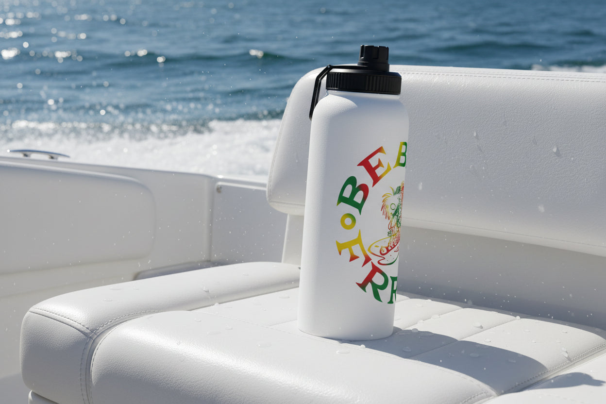 THE ISLANDER BEACH FREAK© Stainless Steel SPORT Water Bottle