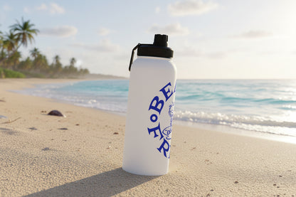 BLUE BEACH FREAK© Stainless Steel SPORT Water Bottle