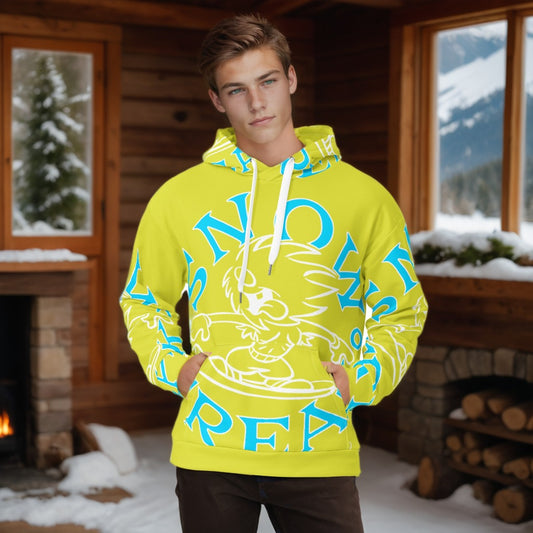 NEON BLUE SNOW FREAK© SPLASH'D© Hoodie