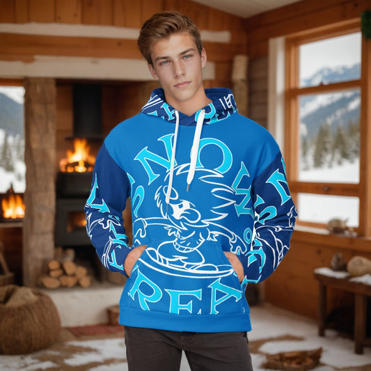 NEON BLUE SNOW FREAK© SPLASH'D© Hoodie