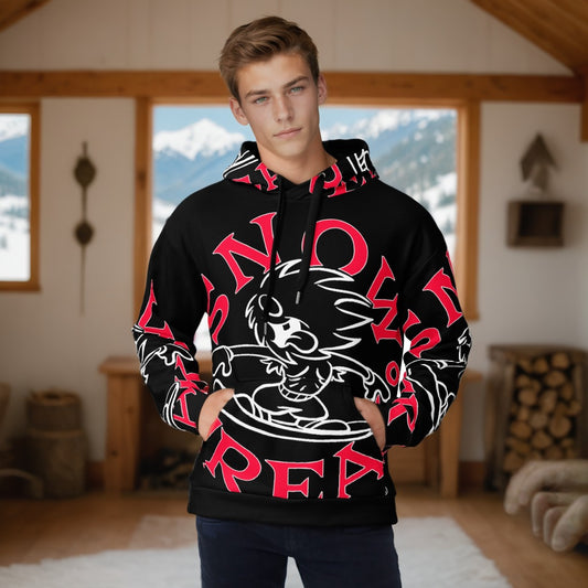 RED 'N' WHITE SNOW FREAK© SPLASH'D© Hoodie