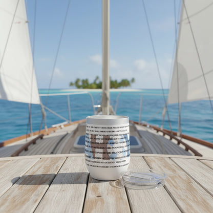 KNOTTY BY NATURE - BEACH FREAK© Chill Wine Tumbler