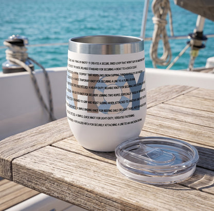 KNOTTY BY NATURE - BEACH FREAK© Chill Wine Tumbler