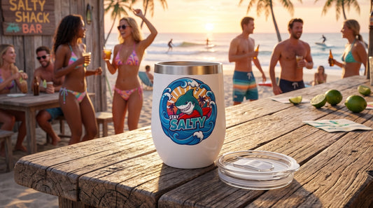 STAY SALTY - BEACH FREAK© Chill Wine Tumbler