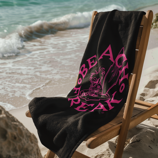 PINK BEACH FREAK© Mink-Cotton Towel