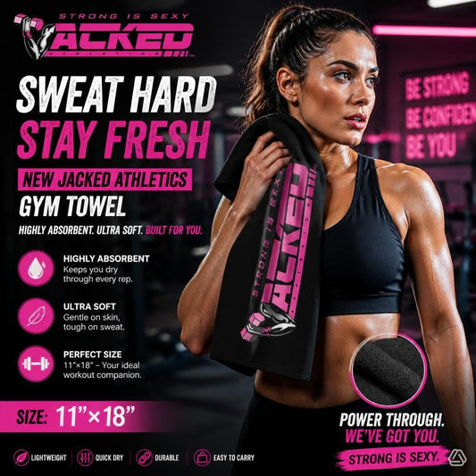 JACKED™ 'STRONG IS SEXY' GYM Towel